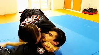 NoGi BaseBall Choke - No Gi Base Ball Bat Choke BJJ Grappling Submission Basics for MMA