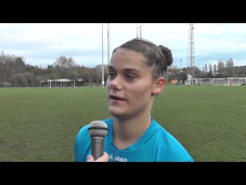 Lies Tambeur na de wedstrijd eendracht Aalst-Wezemaal op 02 11 2013