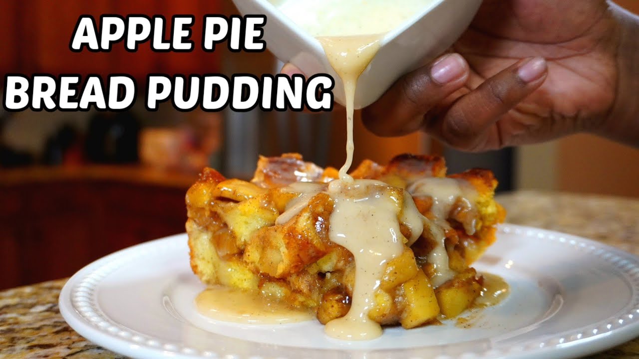 Lets Make Applie Pie Bread Pudding! Warm Gooey Hearty Goodness