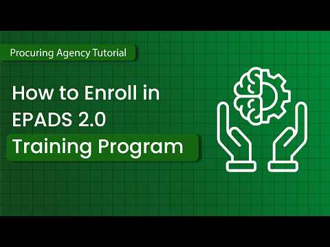 How to Enroll in EPADS 2.0 Training Program