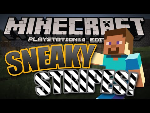 Minercaft PS4 Co-Op Survival - Sneaky Stripes! - Episode 1 - Monster Mayhem