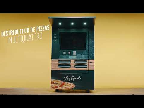 Machine à pizza libre-service rapide et compacte Multiquattro - Capacité 64 pizzas - Distributeur connecté avec système multi-fours_4