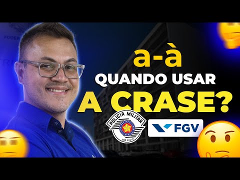 CRASE | LÍNGUA PORTUGUESA - PM SP (BANCA FGV)