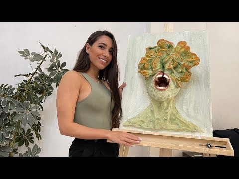 Last of Us Art: Clicker Head Plaster Sculpture