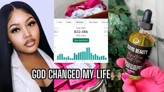 God changed my life! I make $30,000 monthly selling hair growth oil!💞