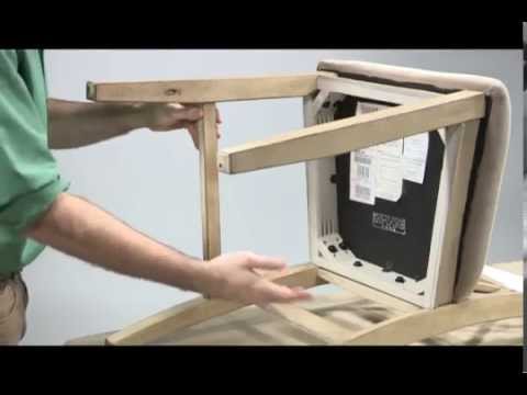 Part of a video titled Ashley HomeStore | Barstool with Stretchers - YouTube