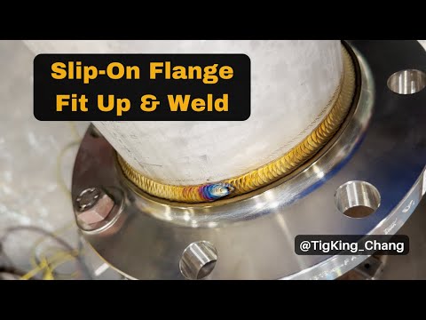 How to fit up and weld slip on flange! TIGKING shares real weld know-hows.