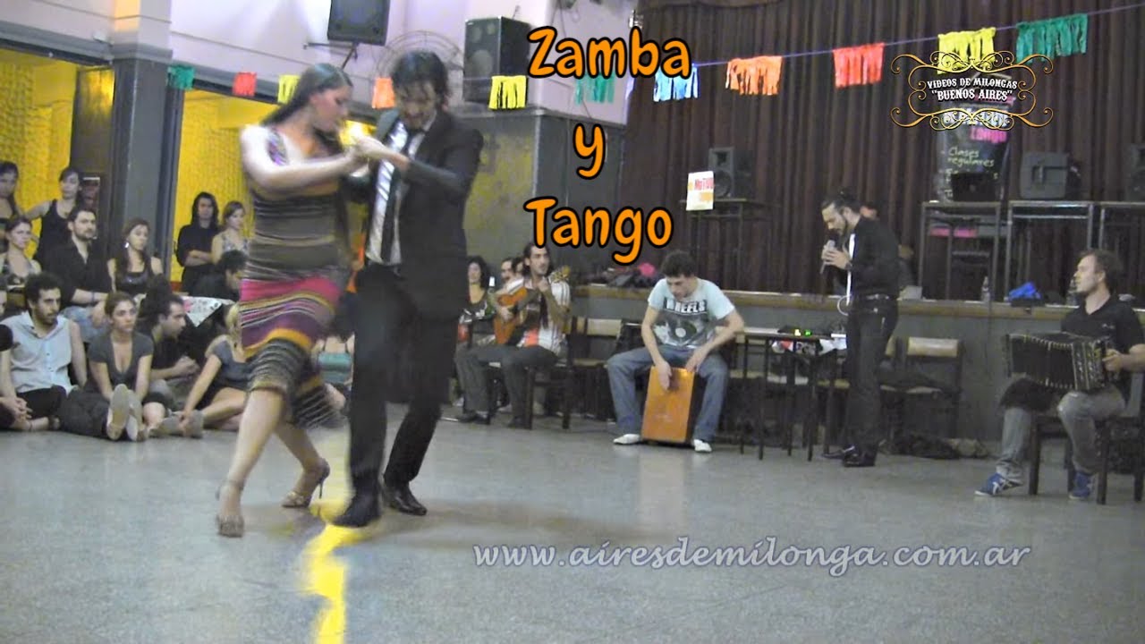 Baile de tango pasos, zamba, canto, Natasha Lewinger, Pedro Farias, milonga El Motivo, Villa Malcom