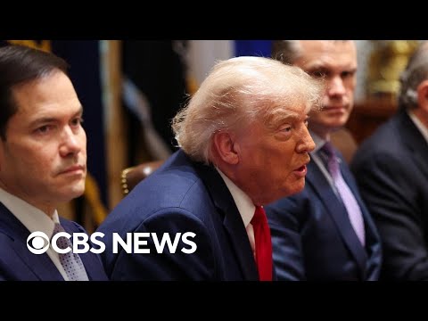 Trump insists Iran negotiations are progressing during Cabinet meeting