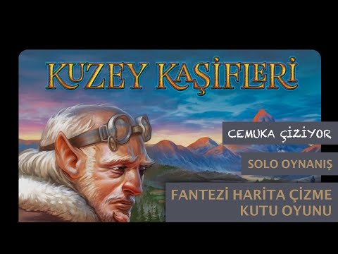 Kuzey Kaşifleri | Cartographers | Fantezi Harita Çizme Oyunu - Solo Oynanış