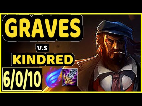 PEANUT (GRAVES) vs KINDRED - 6/0/10 KDA JUNGLE CHALLENGER GAMEPLAY - KR