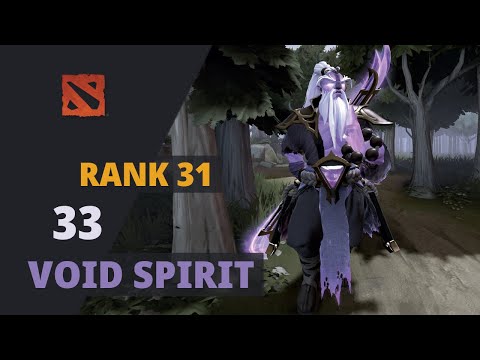 33 (Rank 31) plays Void Spirit Dota 2 Full Game
