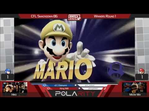CFL Smackdown 86 - Hiro (Megaman) vs Meowmix (Mario) - SSB4 Winners R2