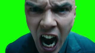 Lex Luthor screaming green screen