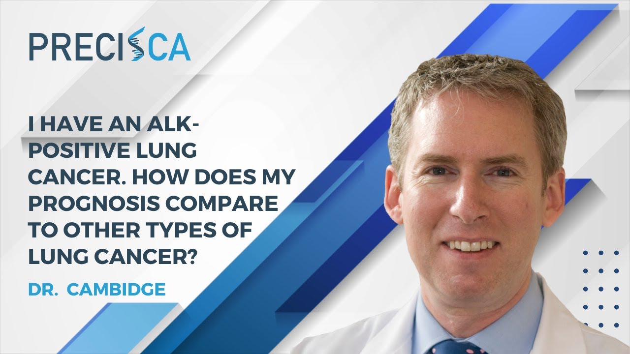 I have an ALK-positive lung cancer. How does my prognosis compare to other types of lung cancer?