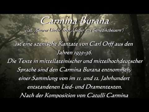 Carl Orff Carmina Burana Fortuna Imperatrix Mundi mit Erklärung / Geschichte