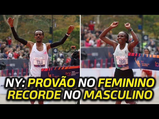 Tamirat TOLA e Helen OBIRI vencem a  MARATONA de NOVA YORK 2023
