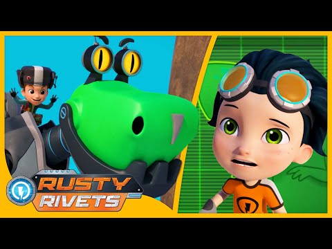 Frankie’s Botasaur, Rusty’s Mega Stacker +MORE | Rusty Rivets | Cartoons for Kids