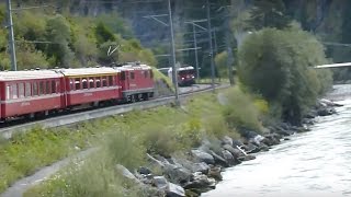 preview picture of video 'Glacier Expresss route - Through the Rhine Gorge, Switzerland'