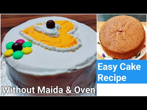 How To Make Cake Without Maida | Rava Cake Recipe | cake without oven | Eggless Cake Recipe