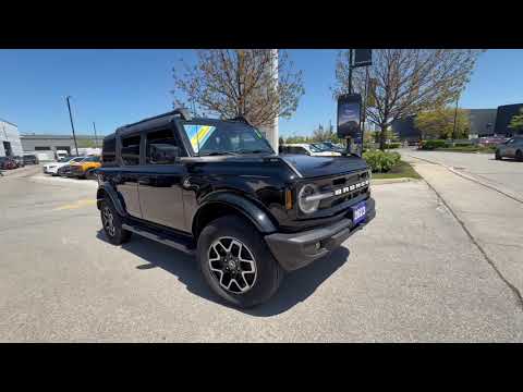 2023 Ford Bronco Outer Banks 4 Door Advanced 4x4 in Black for sale at Pine Tree Ford in Woodbridge, ON