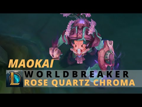 Worldbreaker Maokai Rose Quartz Chroma - League Of Legends