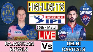 DC vs RR IPL 2020 Match 30 Full Match Highlights | rr vs dc highlights | ipl 2020 highlights