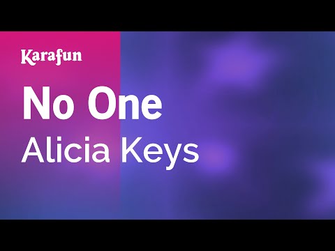 No One - Alicia Keys | Karaoke Version | KaraFun