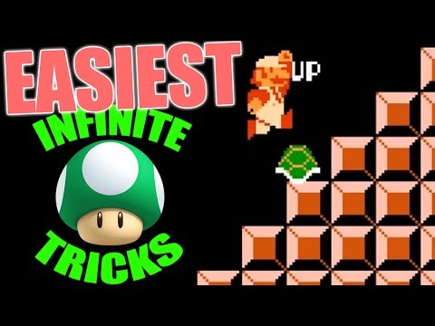 Easiest Infinite Lives Trick in Mario EVER!!
