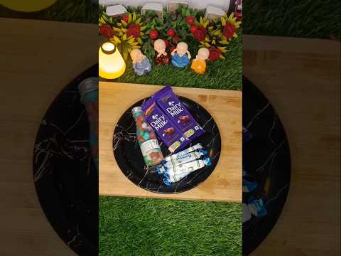 Dairy milk + colorful gems chocolate #shorts #shortvideo #shortsvideo #short #chocolate #dairymilk