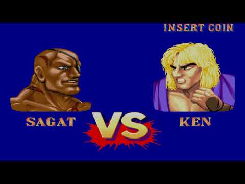 Street Fighter II' Hyper Fighting (Arcade 1CC Hardest Difficulty) - Sagat Playthrough