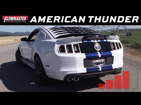2013-14 Ford Mustang GT500 5.8L - American Thunder Axle-Back Exhaust System