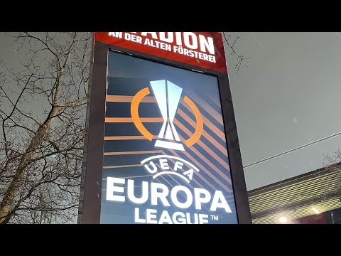 UEFA Europa League 1/8 Final Hinspiel 1.FC Union Berlin vs Royale Union St. Gilloise 3:3 Fangesänge