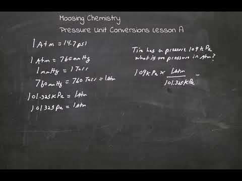 Pressure Unit Conversion Lesson A