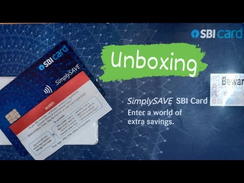 Sbi simply save credit card Unboxing || Details & benefits Sbi credit card
