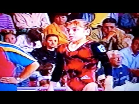 Andreea Ulmeanu on UB exercise - 1999 National Champs.of Romania