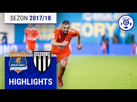 Bruk-Bet Termalica Nieciecza - Sandecja Nowy Sącz 1:1 | SKRÓT | Ekstraklasa 2017/18 | 35. Kolejka