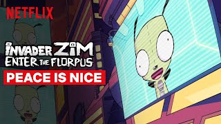 Cover art for peace is nice-invader zim