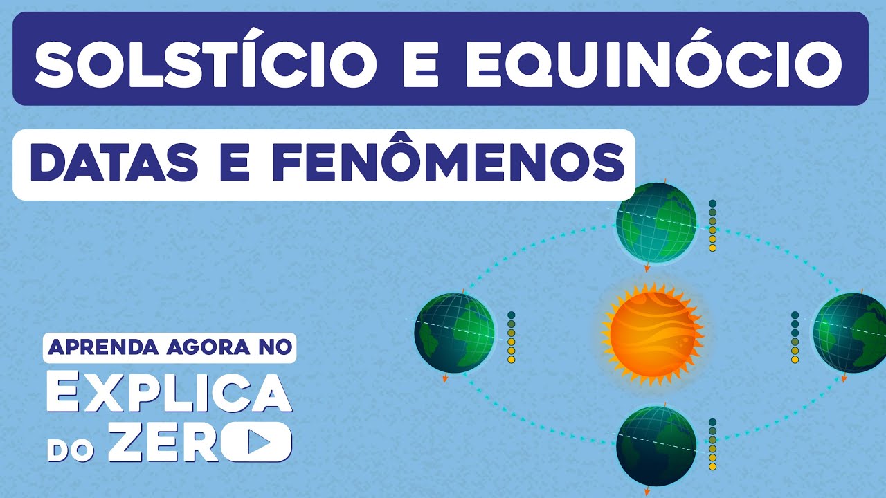 SOLSTÍCIO E EQUINÓCIO: datas e fenômenos | Geografia | Explica do Zero | Prof. Eduardo