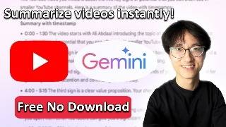 Download the video "How to Summarize Youtube Videos using Google Gemini AI and ChatGPT (No Downloads)"