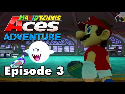 Mario Tennis Aces - Mirage Mansion - Adventure Mode Walkthrough (EPISODE 3)