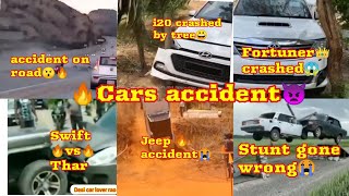 Cars accidents👿 Thar Scorpio Fortuner Swift acc