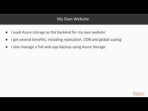 Learn Azure Storage SDK Examples of Azure Storage|packtpub com