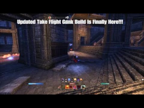 ESO PVP:☢️ Updated 1 Bar Take Flight Gank Build ☢️