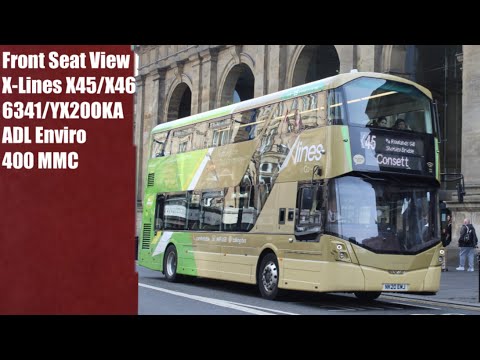 Front Seat View | X-Lines X45/X46: Metrocentre - Central Station