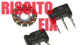 RISOLTO Technics 1200 mk2 problema main board - fix trouble stator transistor tutorial