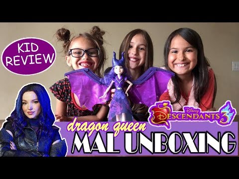 *UNBOXING/KID REVIEW* Disney Dragon Queen Mal - Disney Descendant’s 3 - From Hasbro