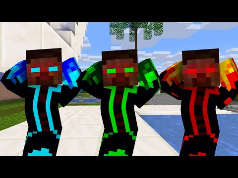 MONSTER SCHOOL : CHICKEN WING MEME HEROBRINE ALL ELEMENTS - MINECRAFT ANIMATION