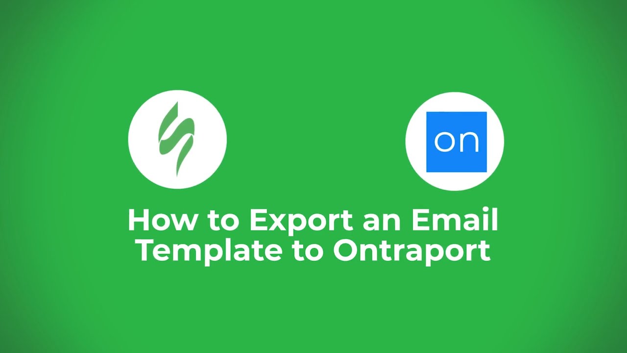 How to create an email template with Stripo and export it to Ontraport