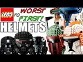 LEGO Worst to First | ALL LEGO Star Wars HELMET COLLECTION Sets!